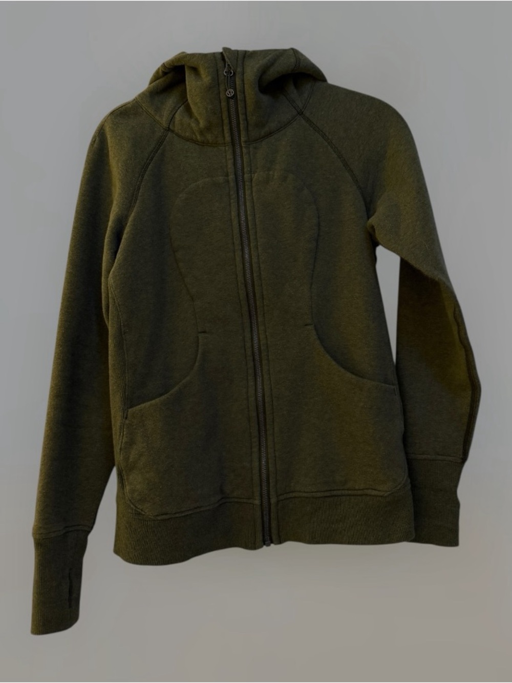 Lululemon full zip hooded scuba